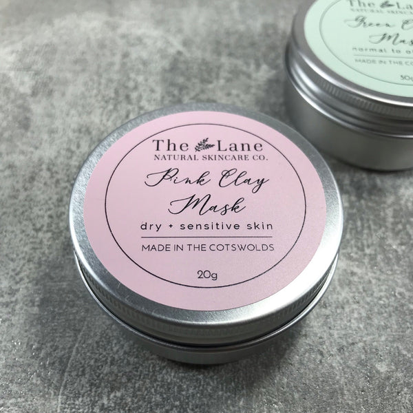 Clay Face Mask - Pink for dry/sensitive skin